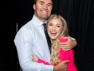 Erika Kirk with her late husband, Charlie Kirk